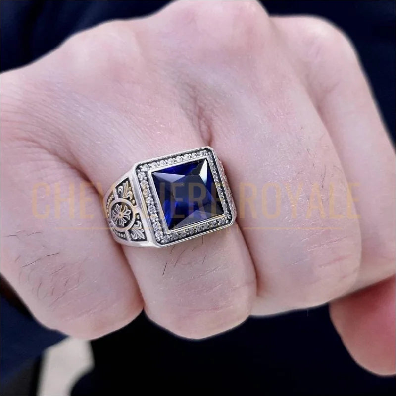 Bague Chevalière artisanale  hommes  forte présence