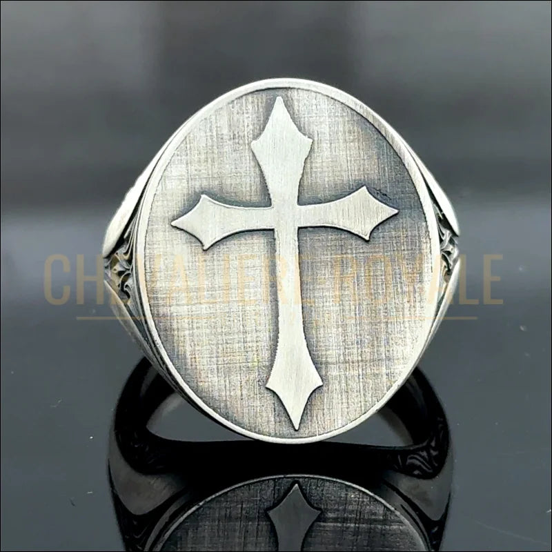 Bague-Croix-Crucifix-en-Argent-pour-Hommes-Chevaliere-Royale-2025