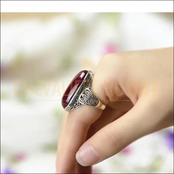 chevalier pour femme pierre rouge 