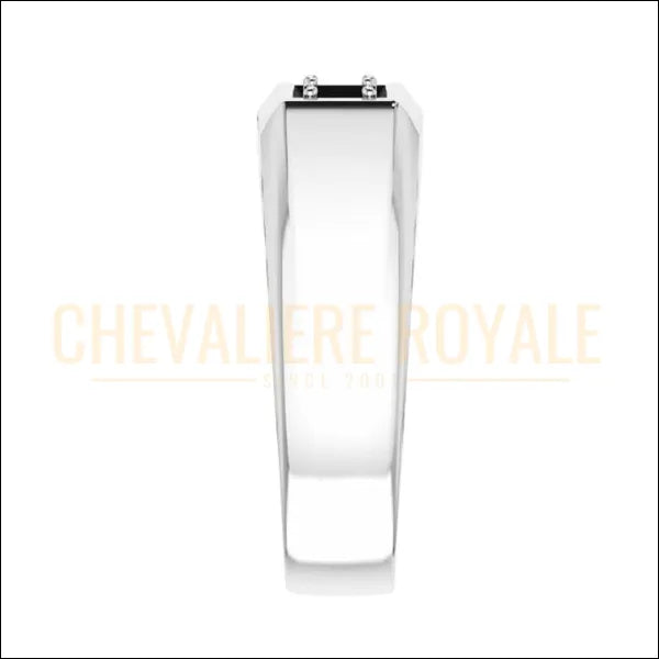Chevalière de Luxe Homme argent massif  Classique Moissanite-Chevaliere ROyale - 351