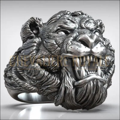 Chevalière de tête de tigre asiatique | Symbole de force - Chevaliere Royale - 