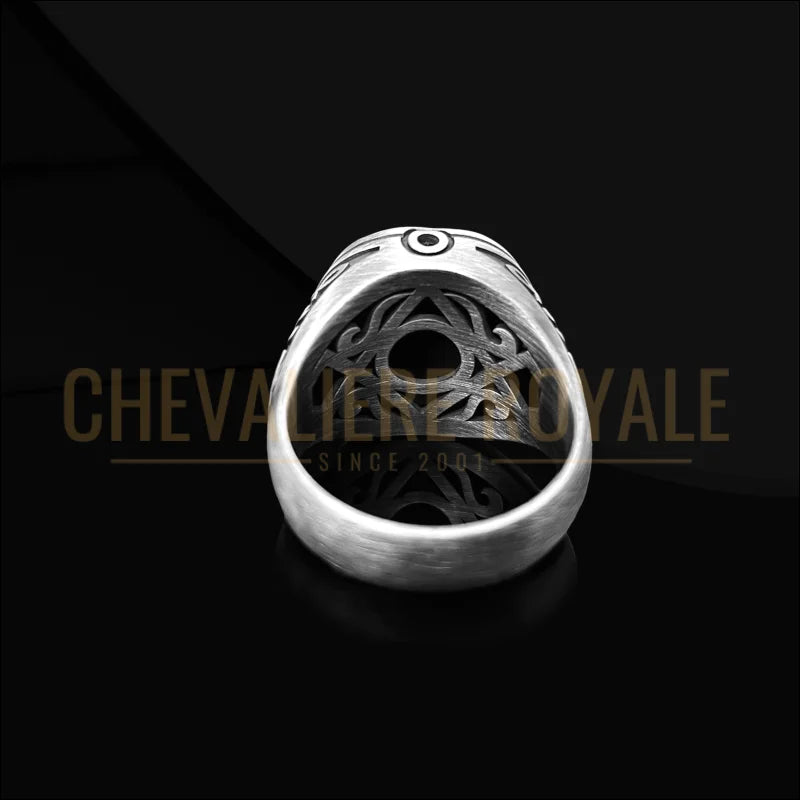 Chevalière-Écusson-Familial-Argent – Gravure-3D-97