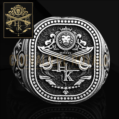 Chevalière Écusson Familial en Argent –  Gravure 3D-chevaliere-royale-25