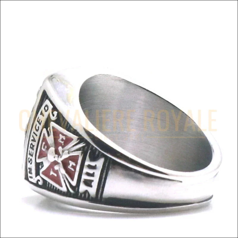 Chevalière en Acier – Croix des Chevaliers de Colomb-Chevaliere Royale-54