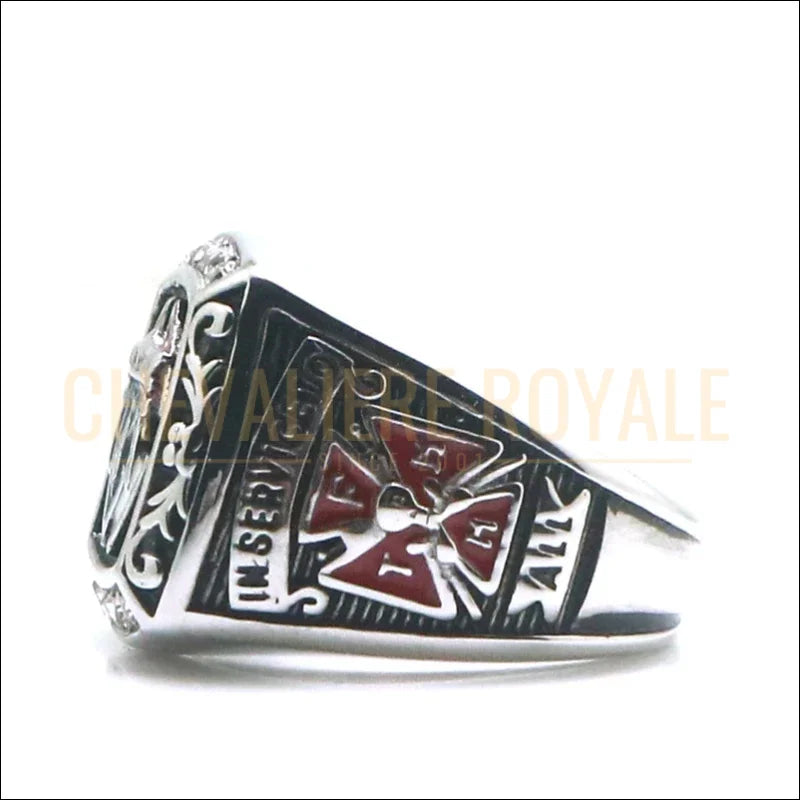 Chevalière en Acier – Croix des Chevaliers de Colomb-Chevaliere Royale-58