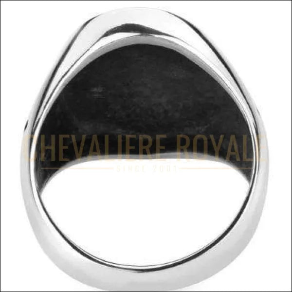 Chevaliere royale argent ancre de marine pour amoureux de l'océan