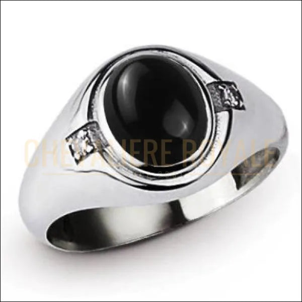 Chevalière En Or Blanc 22 Carats Avec Pierre Précieuse Rubis - Occasion, Poinçonné