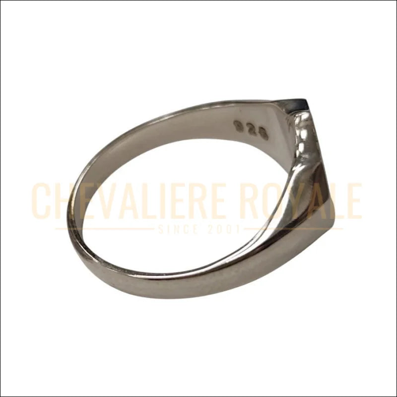 Bague-Femme-Argent-Chrisme -Symbole-Protection-Foi-Chevaliere-Royale