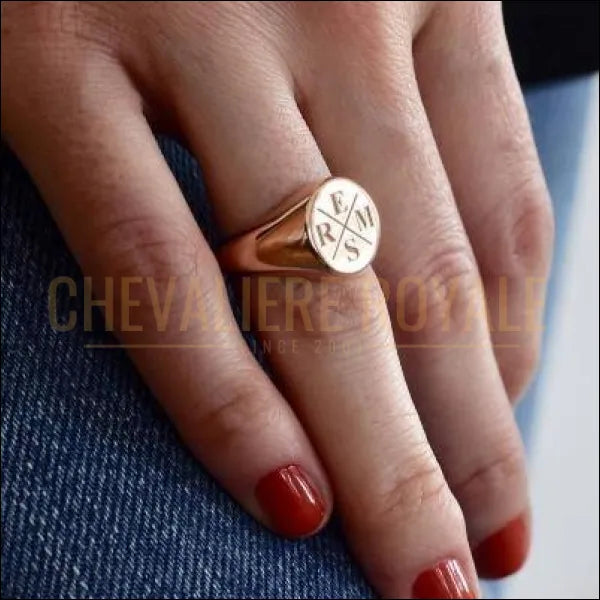 Chevaliere argent personnalisable sale