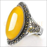 Chevalière femme argent plateau rond médaillé pierre agate