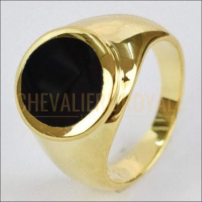 Chevaliere-argent-remplie-14K-classique-intemporel