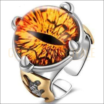 Chevaliere Royale - bague femme argent style gothique ajustable oeil flamboyant