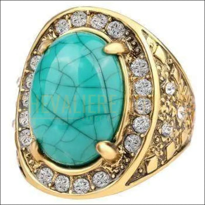 Chevaliere royale femme - bague en alliage pierre résine zircon rouge et bleu