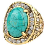 Chevalière femme en alliage pierre résine zircon rouge et bleu