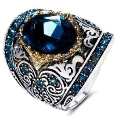 Chevalière femme en argent l'aigue-marine la fraîcheur de l'océan - Chevalière Royale 