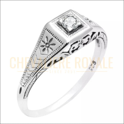 Chevalière Femme en Argent Massif : Élégance Minimale - Chevaliere Royale - 