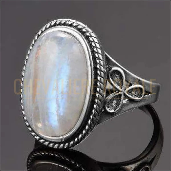 Chevalière femme en argent pierre de terre mère de quartz  BAGUE