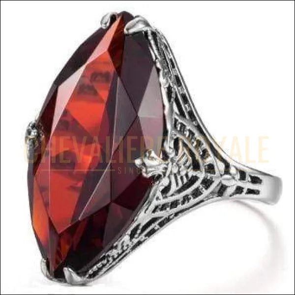 Chevalière femme en argent pierre précieuse rafraîchissante
