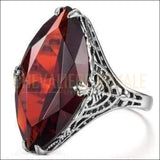 Chevalière femme en argent pierre précieuse rafraîchissante