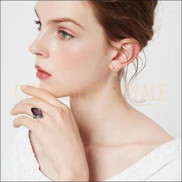 Chevalière femme en argent pierre précieuse rafraîchissante Royale bague
