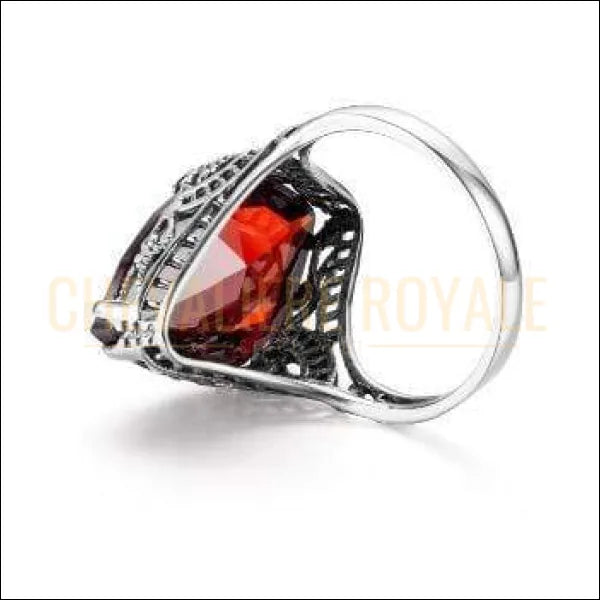 Chevalière femme en argent pierre précieuse rafraîchissante bijoux pas cher