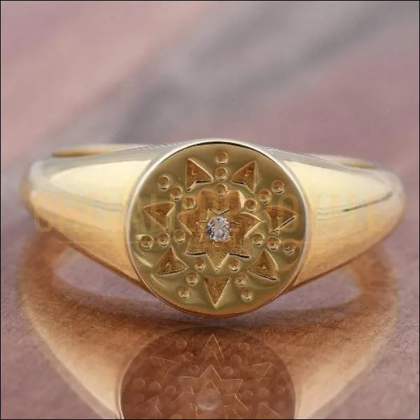 Chevaliere plaqué or femme sale