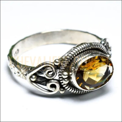 Chevalière Femme en Citrine - Conception Unique-Chevaliere Royale - 