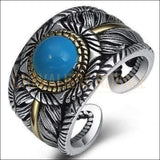 Chevalière femme homme présentation des plumes en argent