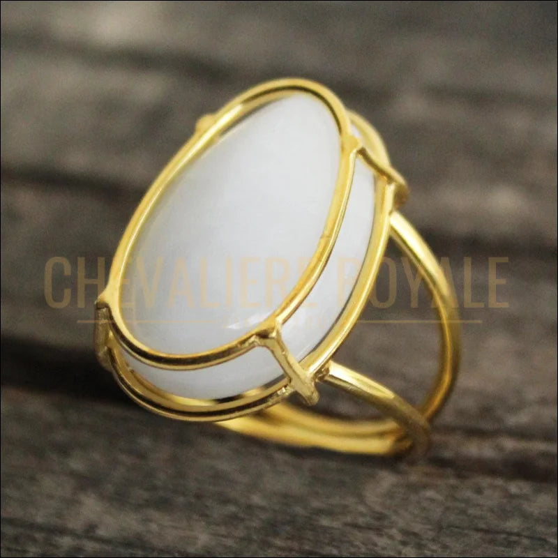Chevalière Femme Ovale Agate – Bague Argent Massif 925 – BAGUE d'Harmonie-Chevaliere-Royale