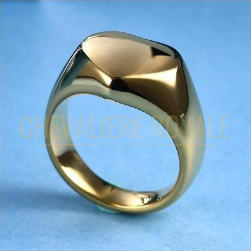 Chevalière femme personnalisé rond lettre initiale en acier inox coeur