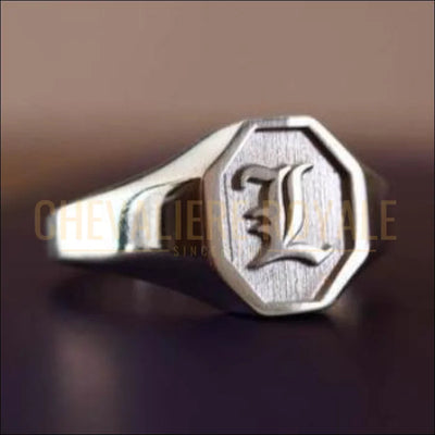 Chevalière femmes en argent or personnalisable avec vos 