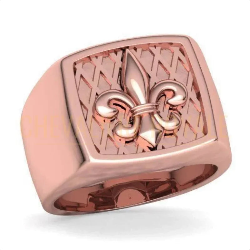Bague Fleur de Lys Homme | Bijou d’Héritage | Chevalière Royale-25
