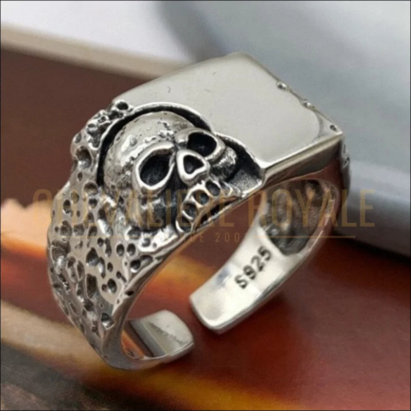 Bague Tête De Mort Homme – Acier Inoxydable – Taille 54 à 71.5 – Style Gothique Punk Biker – Cadeau Fan De Rock - 9