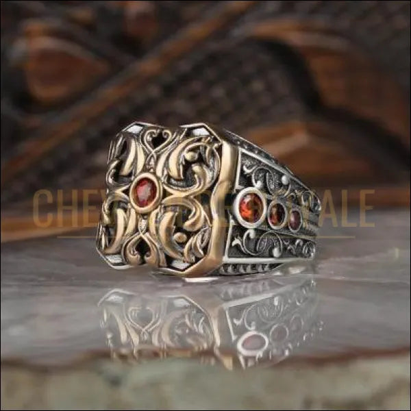 Chevaliere artisanale homme sale