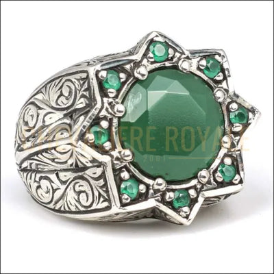chevaliere-hommes-argent-pierre-emauraude-verte