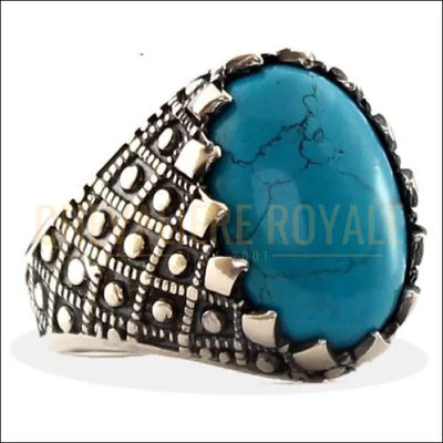 Chevalierehommeargentavecpierreturquoise-ottoman_musulman