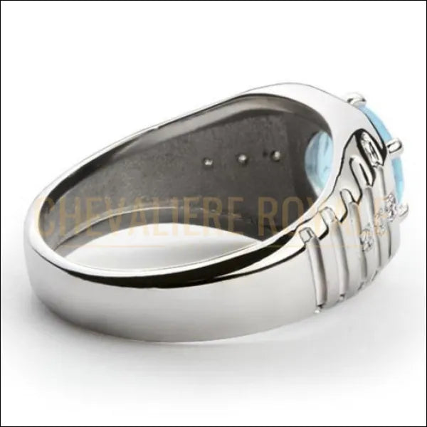 Bague-chevalier-argent-blanc-pour-homme-topaze-bleu