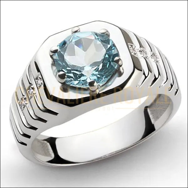 Bague-chevalier-argent-blanc-pour-homme-topaze-bleue