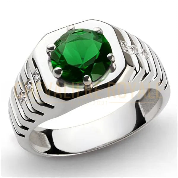 bague-chevaliere-argent-hommes-emeraude-vert-925-or-blanc