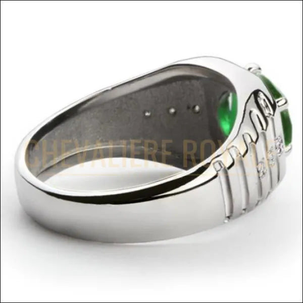 chevaliere-argent-hommes-emeraude-vert-925-or-blanc