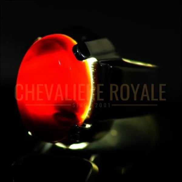chevalier-argent-massif-homme-pierre-precieuse-rouge-pas-cher