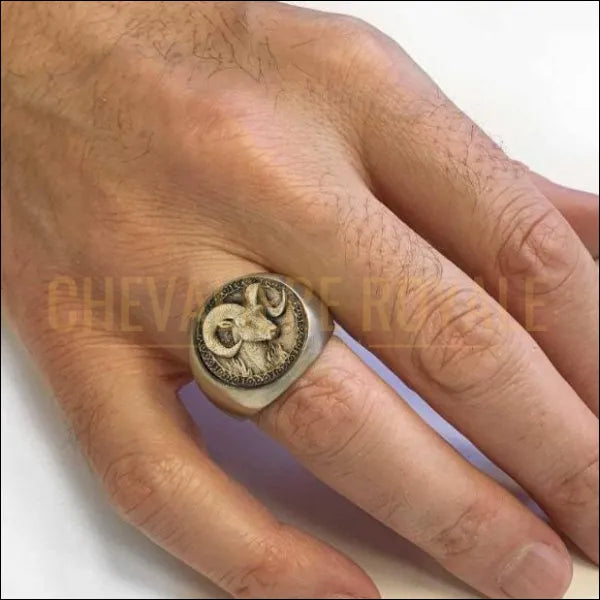 Chevaliere homme belier hotsell