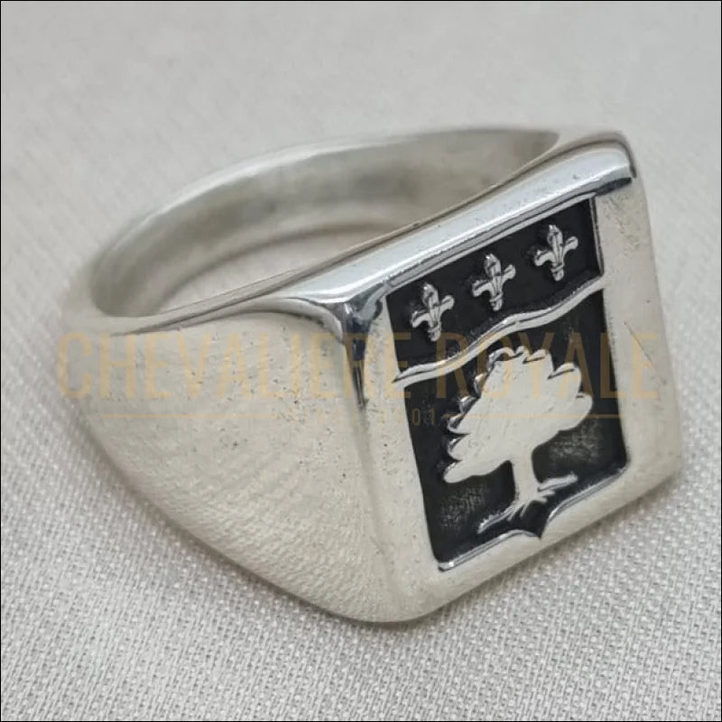 Chevaliere homme argent massif pleine carree personnalisee