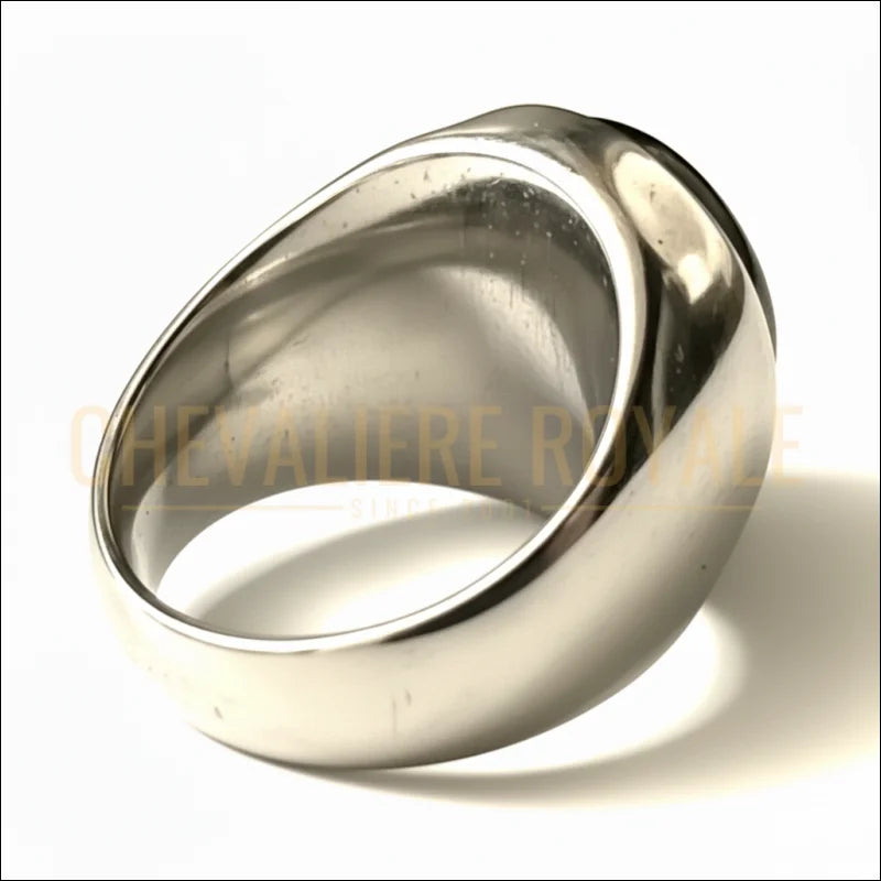 Chevalière homme argent pierre onyx noir l’énergies
