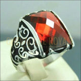 Chevalière homme artisanale en argent la touche rayonnante