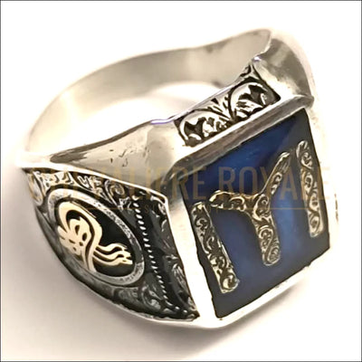 Chevalière homme en argent pouvoir et puissance lyl kayi