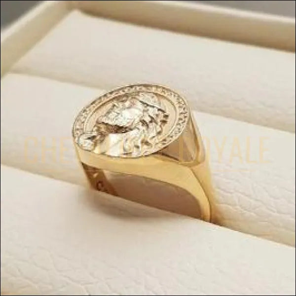 Chevaliere homme en or 14k ou 18k le Seigneur jesus Christ 52 14k