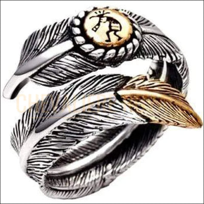 Chevaliere Royale  homme - bague femme argent plume de l'amour de liberté