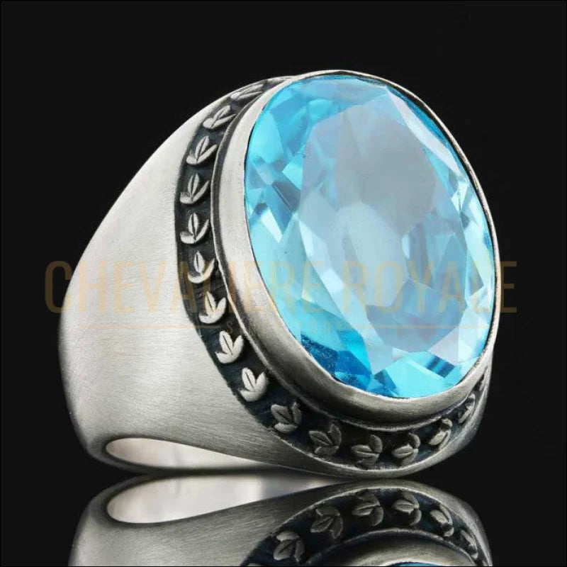 bague-pour-hommes-pierre-aigue-marine-chevaliere-royale