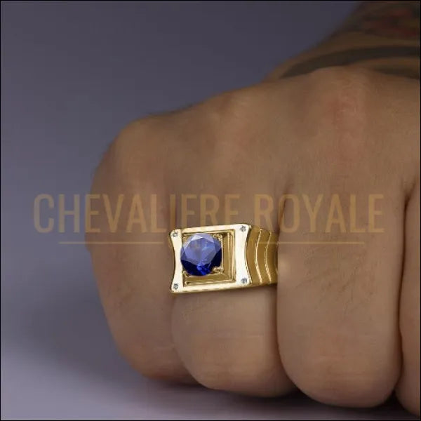 Chevalière homme or 14 carats moderne et polyvalente